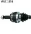 VKJC1151 Полуось задняя левая E46 SKF підбір по vin на Brocar