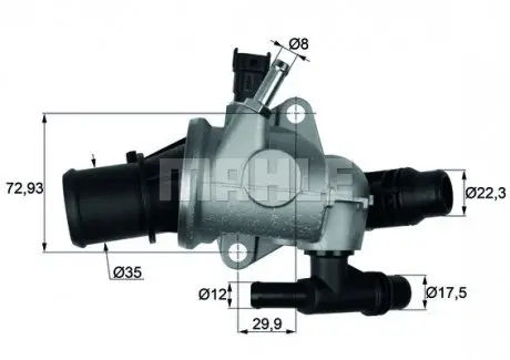 TI15288 Термостат, охлаждающая жидкость MAHLE / KNECHT подбор по vin на Brocar