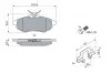 0986494262 Колодки тормозные (передние) Citroen C2 03-12/Citroen С3 02- BOSCH підбір по vin на Brocar