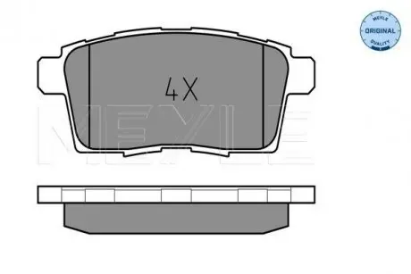 0252454517 Колодки гальмівні (задні) Mazda CX-7 2.2-2.5/CX-9 3.5/3.7 06- (Akebono) MEYLE підбір по vin на Brocar