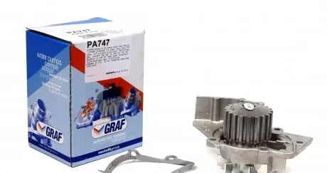 PA747 Помпа води Citroen C4/C5/C8/Jumpy/Berlingo 2.0HDi/Fiat Scudo/Ducato 1.9D/2.0JTD 98- (20z)(B/B)(7лоп) GRAF підбір по vin на Brocar
