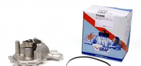 PA996 Помпа воды Citroen Jumper/Peugeot Boxer 2.2HDI/Fiat Ducato 2.2D/Ford Transit 2.2TDCi 06-(B/B)(5 лоп) GRAF підбір по vin на Brocar