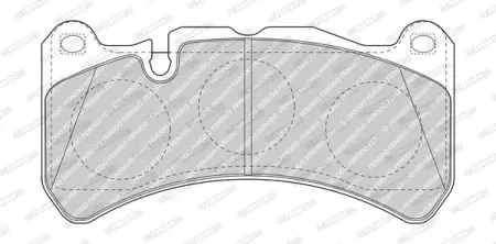 FDB4212 Тормозные колодки, к-кт. FERODO підбір по vin на Brocar
