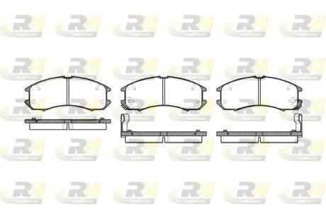 227302 Тормозные колодки, к-кт. ROADHOUSE подбор по vin на Brocar