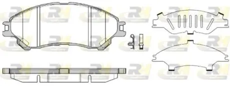 2158902 Тормозные колодки, к-кт. ROADHOUSE подбор по vin на Brocar