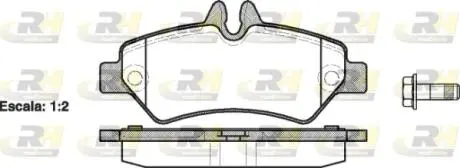 2124600 Тормозные колодки, к-кт. ROADHOUSE подбор по vin на Brocar