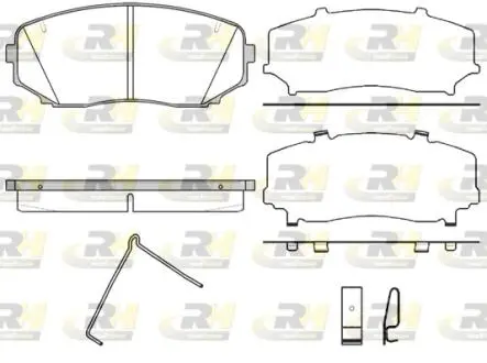 2126702 Тормозные колодки, к-кт. ROADHOUSE подбор по vin на Brocar
