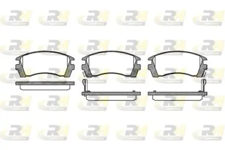 236302 Тормозные колодки, к-кт. ROADHOUSE подбор по vin на Brocar