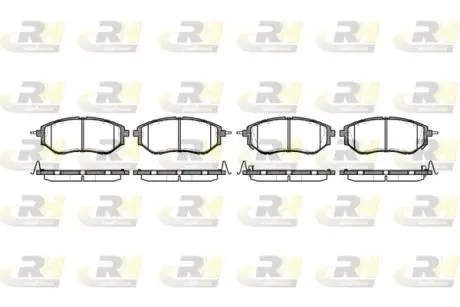 2113702 Колодки гальмівні (передні) Subaru Legacy 03-14 ROADHOUSE підбір по vin на Brocar