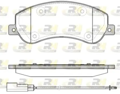2125011 Тормозные колодки, к-кт. ROADHOUSE подбор по vin на Brocar