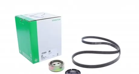 529008710 Комплект ременя генератора VW Passat 2.5 TDI 98-05 (4PK1237) INA підбір по vin на Brocar