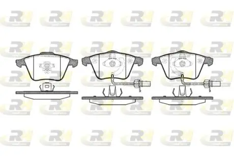 296412 Гальмівні колодки дискові ROADHOUSE підбір по vin на Brocar