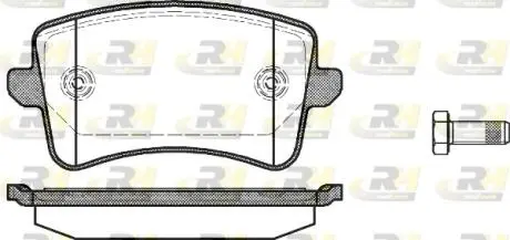 2134300 Гальмівні колодки дискові ROADHOUSE підбір по vin на Brocar