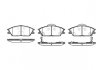 Колодки гальмівні (передні) Hyundai Accent 94- (Akebono) 222422
