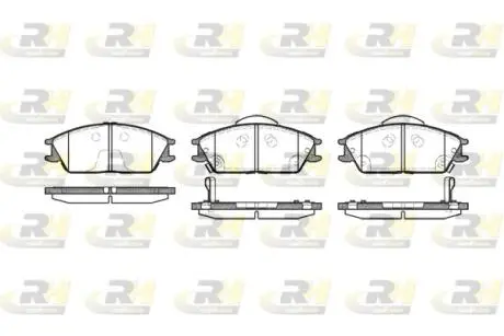 222422 Колодки гальмівні (передні) Hyundai Accent 94- (Akebono) ROADHOUSE підбір по vin на Brocar