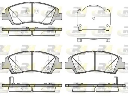 2158302 Тормозные колодки, к-кт. ROADHOUSE підбір по vin на Brocar