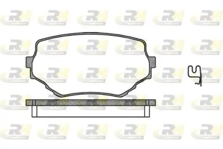 259402 Гальмівні колодки дискові ROADHOUSE підбір по vin на Brocar