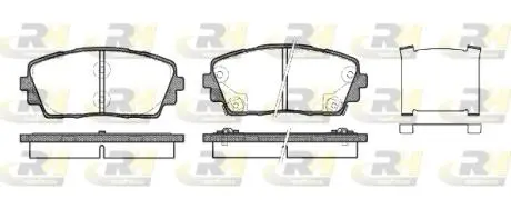 2148102 Тормозные колодки, к-кт. ROADHOUSE підбір по vin на Brocar