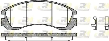 235432 Гальмівні колодки дискові ROADHOUSE підбір по vin на Brocar