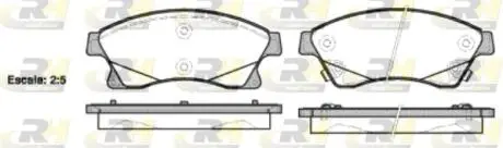2143112 Колодки гальмівні (передні) Chevrolet Aveo 11-/Opel Astra J 09- Q+ ROADHOUSE підбір по vin на Brocar