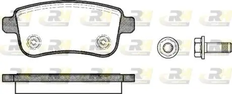 2138700 Тормозные колодки, к-кт. ROADHOUSE подбор по vin на Brocar
