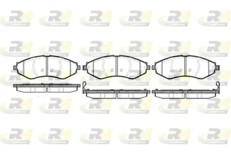 264522 Гальмівні колодки дискові ROADHOUSE підбір по vin на Brocar