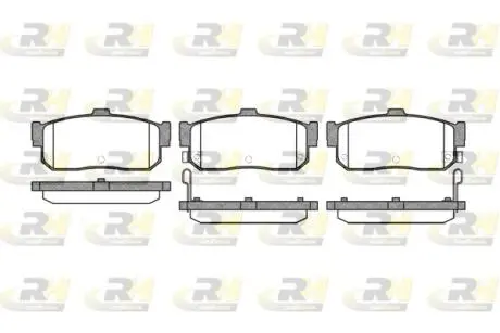 236622 Гальмівні колодки дискові ROADHOUSE підбір по vin на Brocar