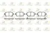 Колодки гальмівні (передні) Toyota Prius/Yaris 99-05 (Akebono) 297102