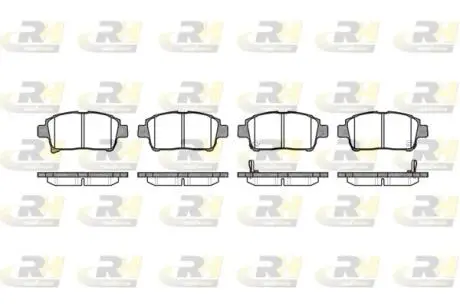 297102 Колодки гальмівні (передні) Toyota Prius/Yaris 99-05 (Akebono) ROADHOUSE підбір по vin на Brocar