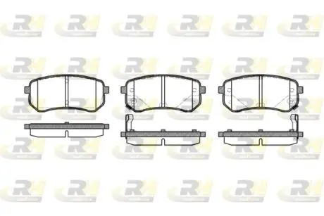 2113502 Гальмівні колодки дискові ROADHOUSE підбір по vin на Brocar