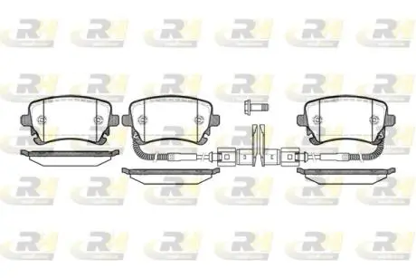 289702 Тормозные колодки, к-кт. ROADHOUSE подбор по vin на Brocar