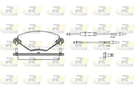 282804 Гальмівні колодки дискові ROADHOUSE підбір по vin на Brocar