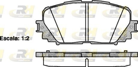 2125800 Тормозные колодки, к-кт. ROADHOUSE подбор по vin на Brocar