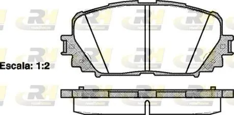 2125800 Гальмівні колодки дискові ROADHOUSE підбір по vin на Brocar