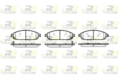 2117302 Тормозные колодки, к-кт. ROADHOUSE підбір по vin на Brocar