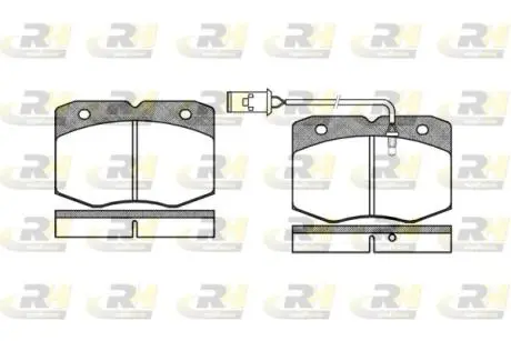 243502 Тормозные колодки, к-кт. ROADHOUSE підбір по vin на Brocar