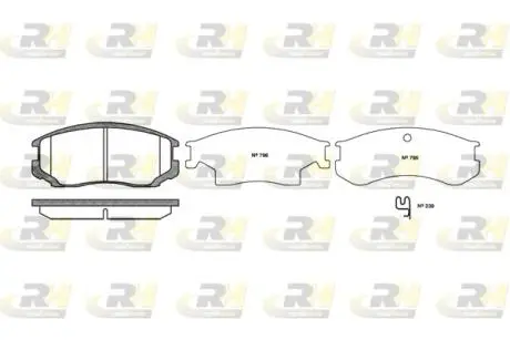 235722 Гальмівні колодки дискові ROADHOUSE підбір по vin на Brocar