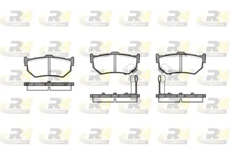 218302 Гальмівні колодки дискові ROADHOUSE підбір по vin на Brocar