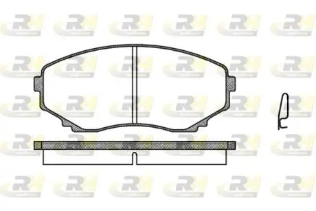 239700 Гальмівні колодки дискові ROADHOUSE підбір по vin на Brocar