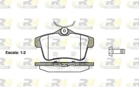 2141800 Тормозные колодки, к-кт. ROADHOUSE подбор по vin на Brocar