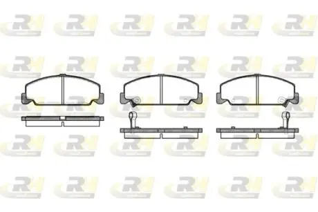 218212 Тормозные колодки, к-кт. ROADHOUSE подбор по vin на Brocar