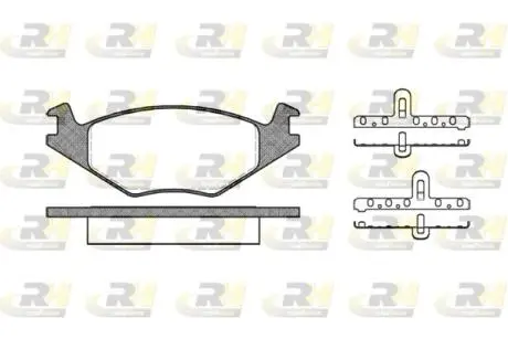 217120 Тормозные колодки, к-кт. ROADHOUSE подбор по vin на Brocar