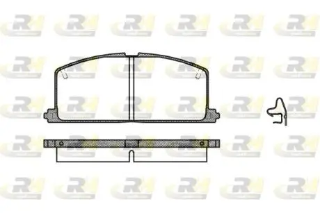 216704 Гальмівні колодки дискові ROADHOUSE підбір по vin на Brocar