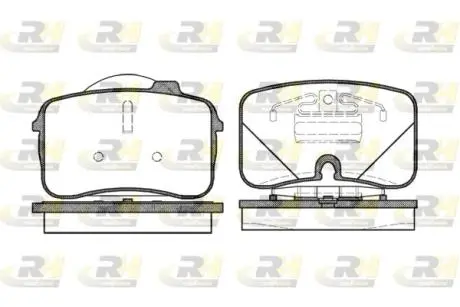 232800 Гальмівні колодки дискові ROADHOUSE підбір по vin на Brocar