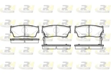 228902 Гальмівні колодки дискові ROADHOUSE підбір по vin на Brocar