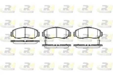 274712 Гальмівні колодки дискові ROADHOUSE підбір по vin на Brocar