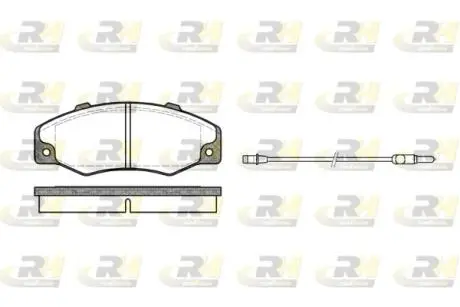 222002 Тормозные колодки, к-кт. ROADHOUSE подбор по vin на Brocar