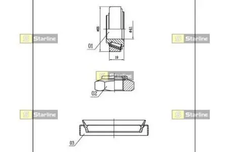 LO00919 Підшипник колісний STARLINE підбір по vin на Brocar