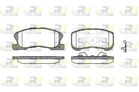272002 Тормозные колодки, к-кт. ROADHOUSE подбор по vin на Brocar