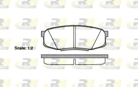 2127200 Тормозные колодки, к-кт. ROADHOUSE подбор по vin на Brocar